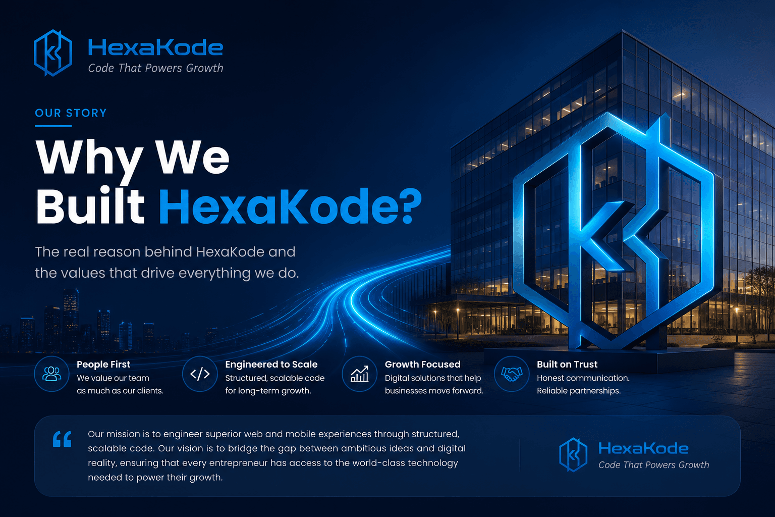 Why We Built HexaKode | Our Story, Mission & Vision for Business Growth