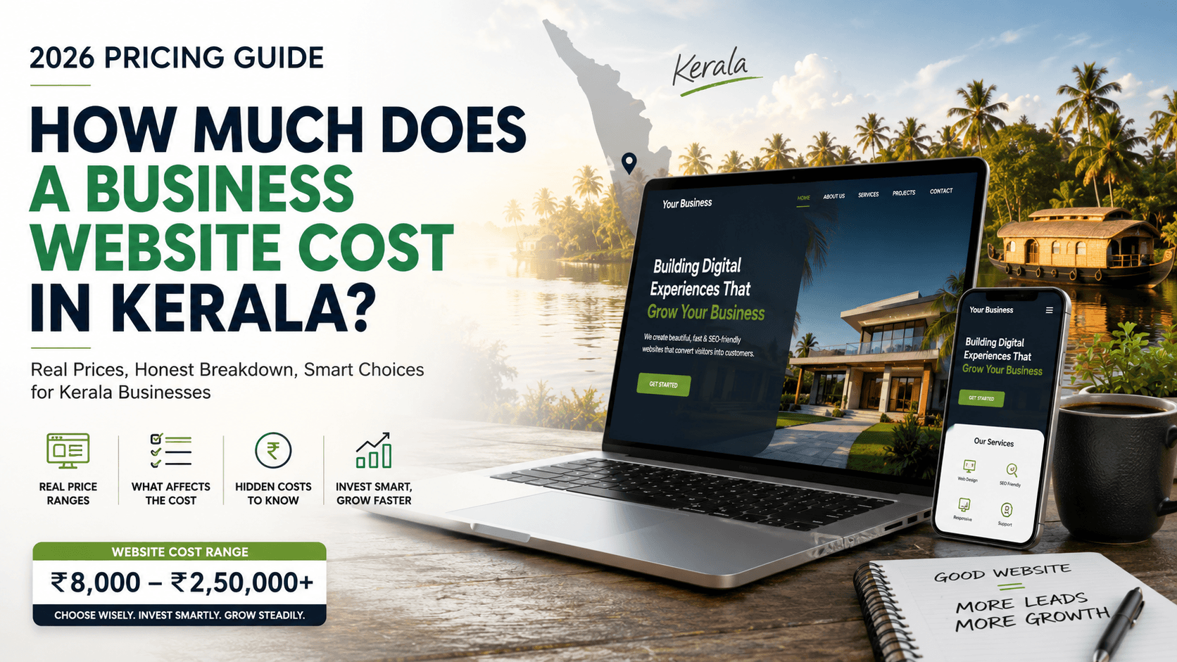 How Much Does a Business Website Cost in Kerala? (2026 Pricing Guide)